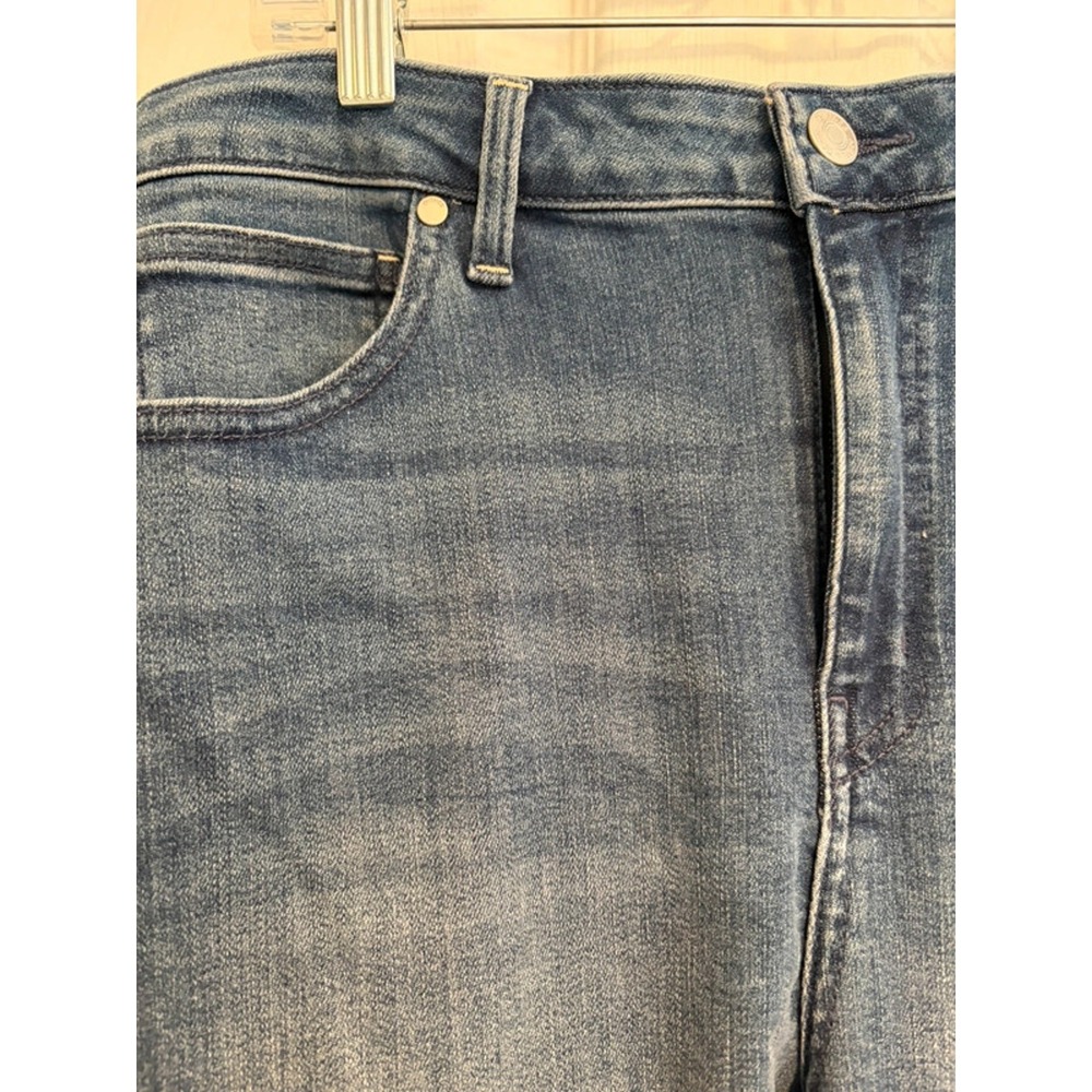 Quince High Rise Skinny Jeans Women 32 Seaside Blue Denim NWT Minimalist Tencel - Picture 3 of 12